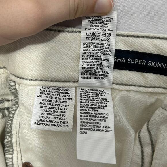 Lucky Brand Sasha Super Skinny Sculpting Fit Jeans NWT Women's Sz 6/28 Salted - Picture 10 of 10